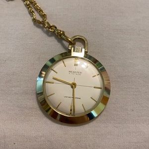 Vintage Webster Swiss Made Pendant Watch Wind Up